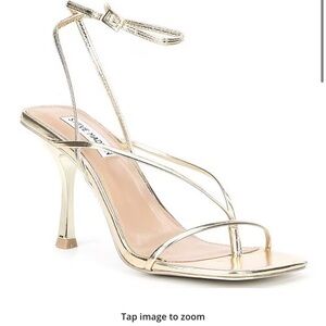 Steve Madden Gold Strappy Heels
